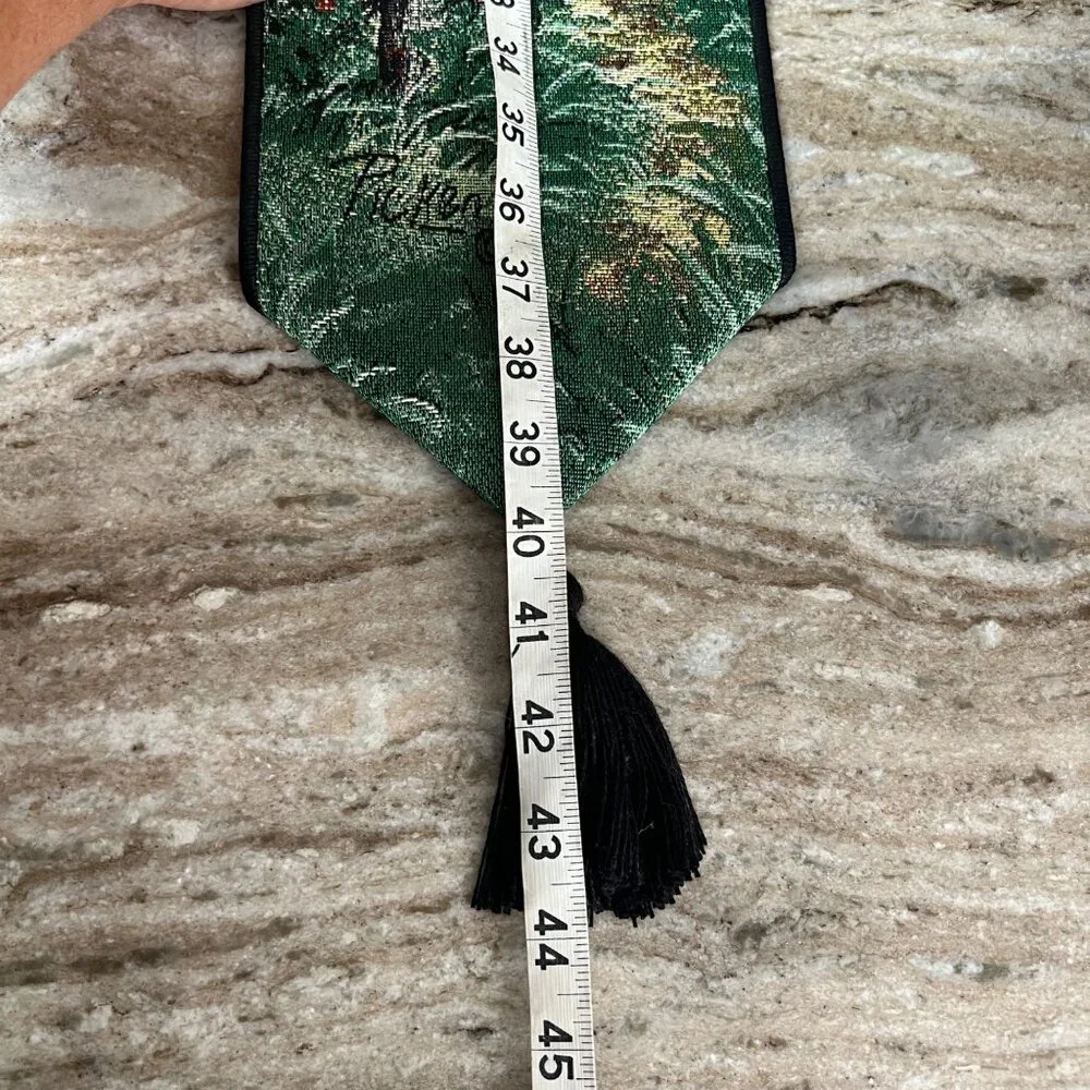 Tapestry Bell Pull Horses in Pasture Wall Hanging Linda Picken Equestrian 44”